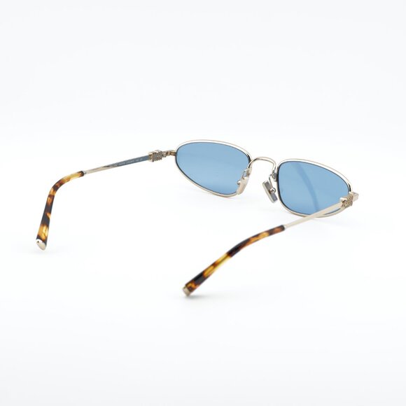 Miu Miu MUA52S ZVN60O Sunglasses Gold Cat Eye Frame, Blue Lenses - Picture 5 of 10